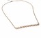 High End Swiss quality Baguettes Zircones Necklace with 18Kt Rose Gold Over .925 Sterling Silver