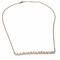 High End Swiss quality Baguettes Zircones Necklace with 18Kt Rose Gold Over .925 Sterling Silver