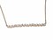 High End Swiss quality Baguettes Zircones Necklace with 18Kt Rose Gold Over .925 Sterling Silver