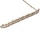 High End Swiss quality Baguettes Zircones Necklace with 18Kt Rose Gold Over .925 Sterling Silver