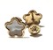 14Kt Yellow Gold with Mother Of Pearl Flower/Star Earring
