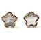 14Kt Yellow Gold with Mother Of Pearl Flower/Star Earring