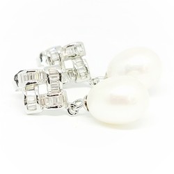 925 Sterling Silver Earrings with Fresh Water Pearls