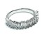 High End Swiss quality Baguettes Zircones Ring in .925 Sterling Silver