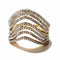 1.04Cts Diamonds in 18KT Yellow Gold Ring.