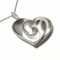 .925 Sterling Silver Heart Necklace with Swiss Quality Zircons