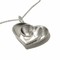 .925 Sterling Silver Heart Necklace with Swiss Quality Zircons