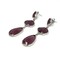 35 Ct of Ruby and 14 Kt White Gold Earrings