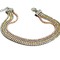 Day to night triple Bracelet made in 18Kt Yellow, Rose and White Gold over 925 Sterling Silver and Swiss quality Zircons