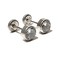 14Kt White Gold Round Classic Stud (Medium)