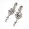 .925 Sterling Silver multi  circles Earrings with Swiss Quality Zircons