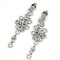 .925 Sterling Silver multi  circles Earrings with Swiss Quality Zircons