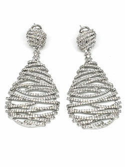 Swiss quality Zircons Earrings in 925 Sterling Silver