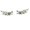 Swiss quality Zircons with Fresh Water Pearls Climbers/Earrings in 925 Sterling Silver