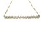 High End Swiss quality  Baguettes Zircones Necklace with 18Kt Yellow Gold Over .925 Sterling Silver