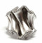 Satin Finish ring with Swiss quality Zircons in .925 Sterling Silver