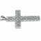 High End Swiss quality  Zircones Cross in .925 Sterling Silver