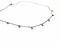 14 Kt White Gold Necklace with 0.30 Ct Diamonds adjustable length