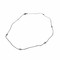 0.11 Ct Diamond Necklace in 14 Kt white Gold adjustable length