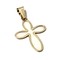 18Kt Yellow Gold and Mother of Pearl Cross (Large/Mother)