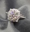 18Kt White Gold and 2.304 Ct  White Moissanite Ring