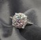 18Kt White Gold and 2.304 Ct  White Moissanite Ring