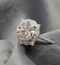 18Kt White Gold and 2.304 Ct  White Moissanite Ring