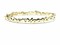 High End Swiss quality  Baguettes Zircones Bracelet with 18Kt Yellow Gold Over .925 Sterling Silver