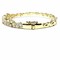 High End Swiss quality  Baguettes Zircones Bracelet with 18Kt Yellow Gold Over .925 Sterling Silver