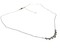 14 Kt white Gold necklace with 0.21 Ct Diamonds adjustable length