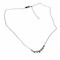 14 Kt white Gold necklace with 0.21 Ct Diamonds adjustable length