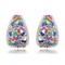 925 Sterling Silver High End Rainbow Short Earrings