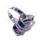925 Sterling Silver High End Rainbow Ring Knot