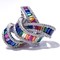925 Sterling Silver High End Rainbow Ring Knot