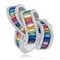 925 Sterling Silver High End Rainbow Ring Knot