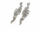 Swiss quality Zircons Earrings in 925 Sterling Silver
