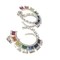 925 Sterling Silver High End Rainbow Earrings
