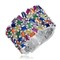 925 Sterling Silver High End Rainbow Ring Confetti