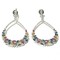 925 Sterling Silver High End Rainbow Earrings Drops