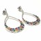 925 Sterling Silver High End Rainbow Earrings Drops