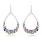 925 Sterling Silver High End Rainbow Earrings Drops