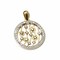 18Kt Yellow Gold Star/Flowe Pendant with Cz's