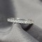 18Kt White Gold and 0.26CT Moissanite Band