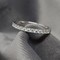 18Kt White Gold and 0.26CT Moissanite Band