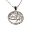 Tree  of Life with sqaure chain in 925 Sterling Silver