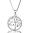 Tree  of Life with sqaure chain in 925 Sterling Silver