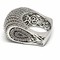 Medium ring with Swiss quality Zircons in .925 Sterling Silver