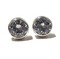 14Kt White Gold Round Classic Stud (Large)