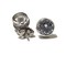 14Kt White Gold Round Classic Stud (Large)