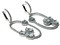 .925 Sterling Silver and  Crystals Earrings